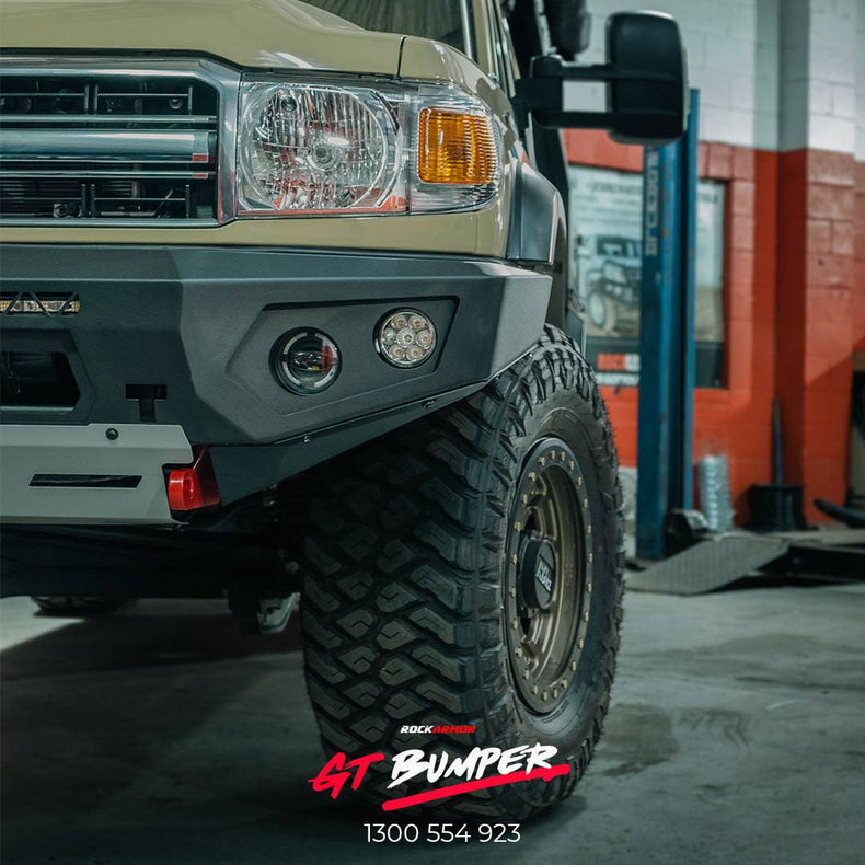 70 Series Touring Pack Suits: 76 / 78 / 79 Series Landcrusier - GT Bumper, Winch, Lights, uhf