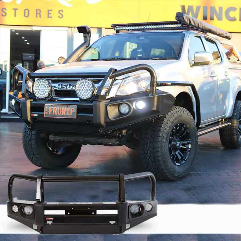 Isuzu DMAX Touring Pack Suits: DMAX 06/2012 - 01/2017 - Elite Bullbar, Winch, Lights, uhf
