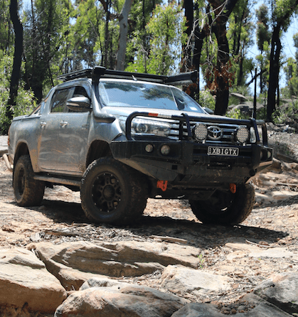 Hilux N80 Touring Pack Suits: N80 Hilux 2015-07/2020 - Elite Bullbar, Winch, Lights, uhf