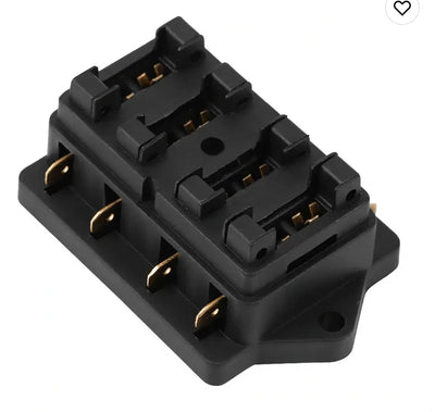 Single 4 Way Fuse Block