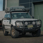 105 Series Touring Pack Suits: 105 Series Landcruiser (Solid Axel) - Prem Bullbar, Winch, Lights, uhf
