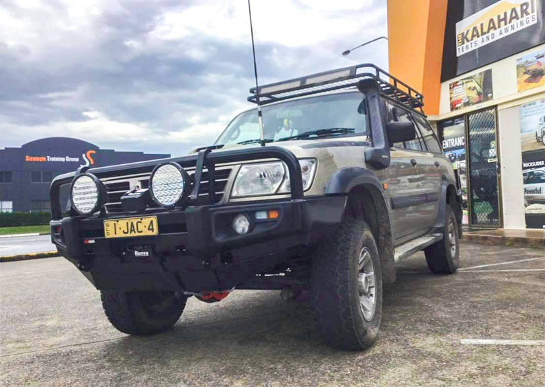 GU Patrol Protek Pack Suits Series 1-3 | Classic Premium Bull Bar, Runva Winch, Stedi Lights