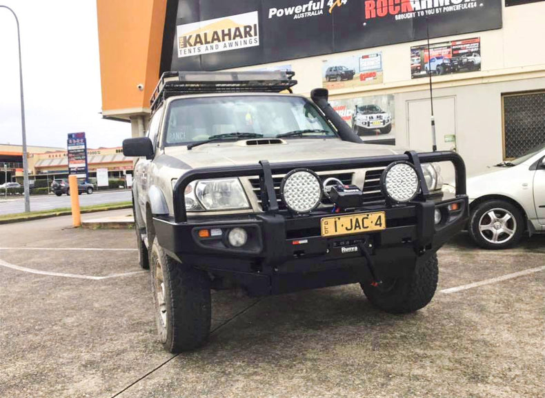 GU Patrol Protek Pack Suits Series 1-3 | Classic Premium Bull Bar, Runva Winch, Stedi Lights