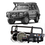 90 Series Protek Pack | Rockarmor Bull Bar, Runva Winch, Stedi Lights Suits - 90 Series Prado