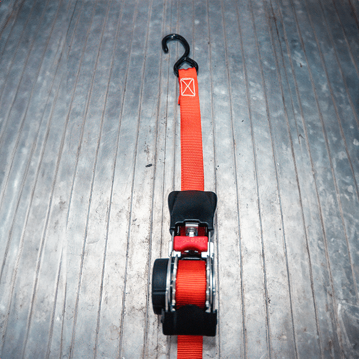 Retractable Ratchet Straps (Pair) | Quick Release | 25mm | 3.2m