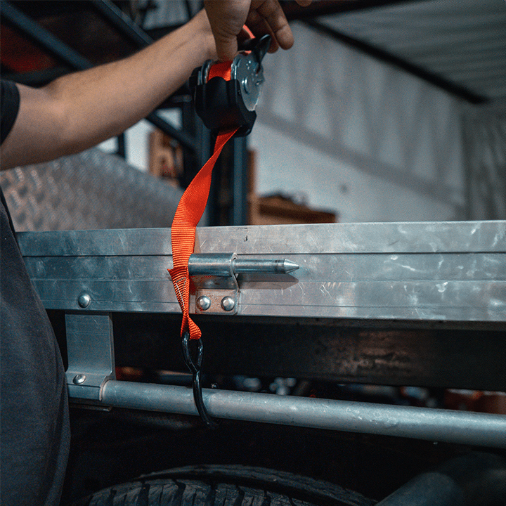 Retractable Ratchet Straps (Pair) | Quick Release | 25mm | 3.2m