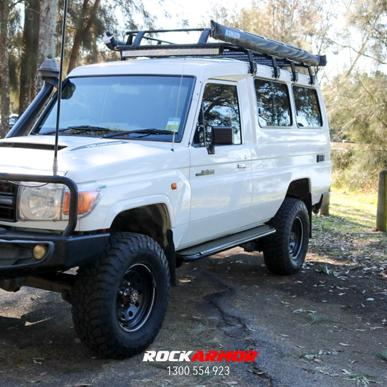 Rock Slider Side Steps suits Toyota 78 Series Troop Carrier