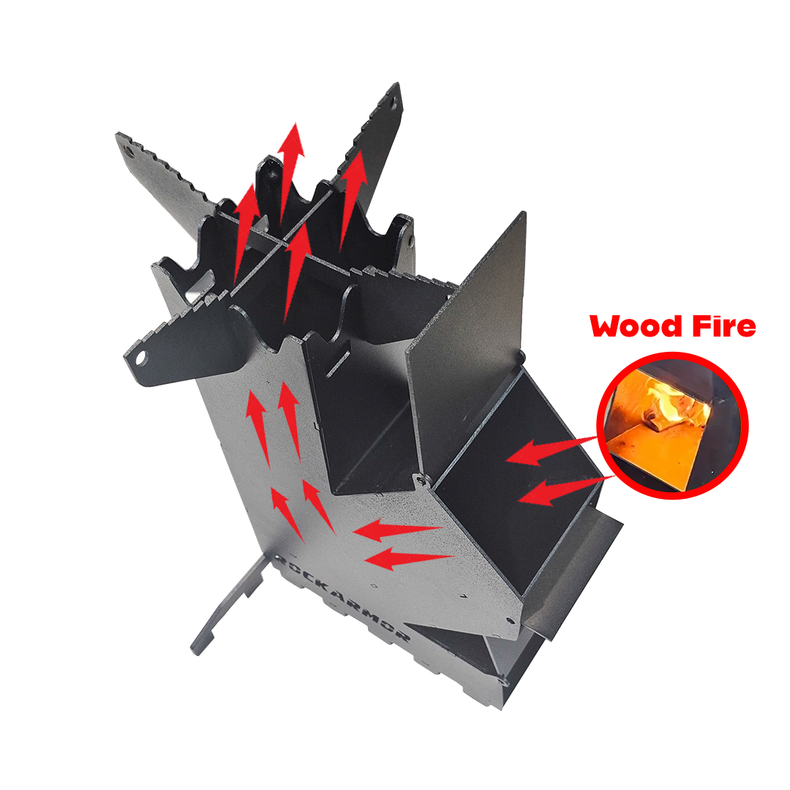Wood Fire Camping Rocket Stove