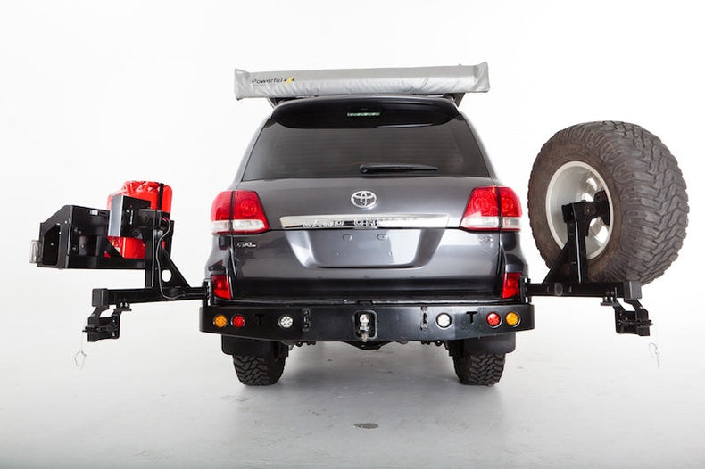 TWIN JERRY CAN HOLDER WITH LOCK