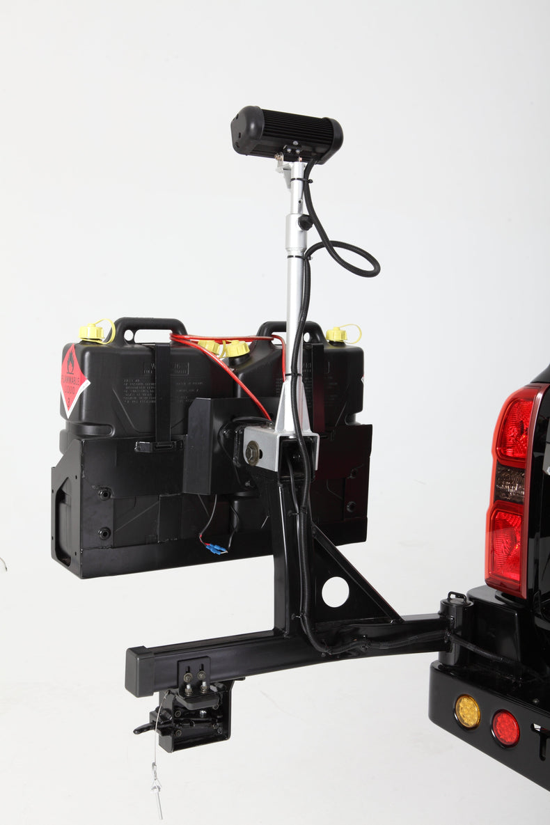 TWIN JERRY CAN HOLDER WITH LOCK