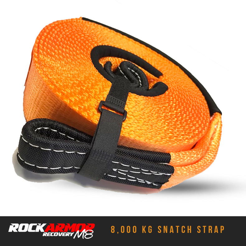 8,000kg Rockarmor 4x4 recovery Snatch Strap