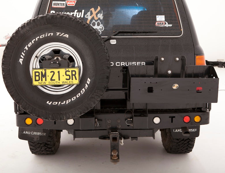 TWIN JERRY CAN HOLDER WITH LOCK