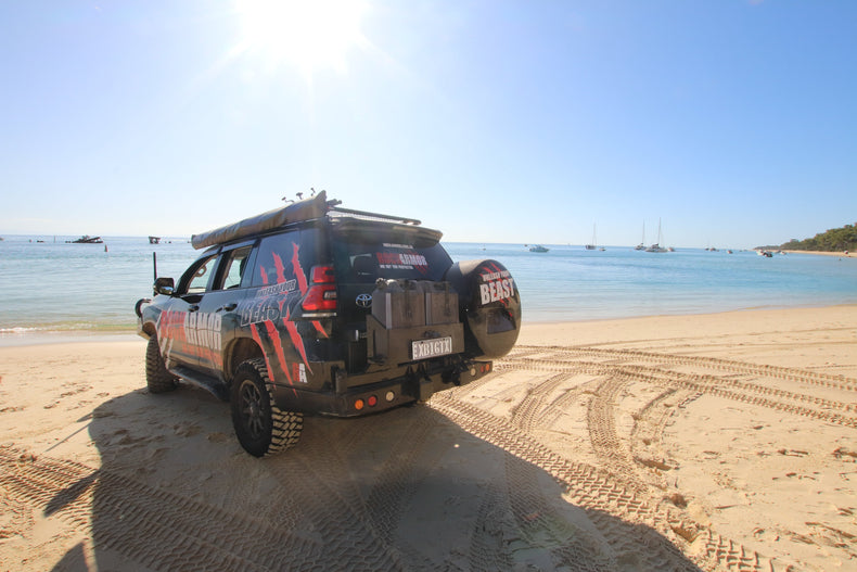 Dual Spare Wheel Carrier - Rear Bar Suits Prado 150 2010 - 2025