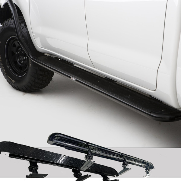 Hilux N70 Rockslider Side Steps - Rockarmor 4x4