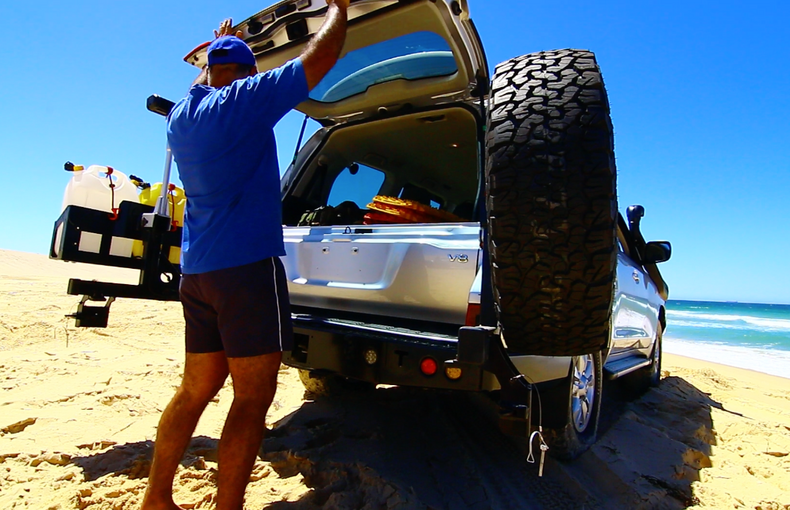 Dual Spare Wheel Carrier - Rear Bar Suits  200 Series Landcruiser